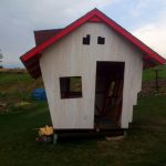 DIY wooden playhouse for kids