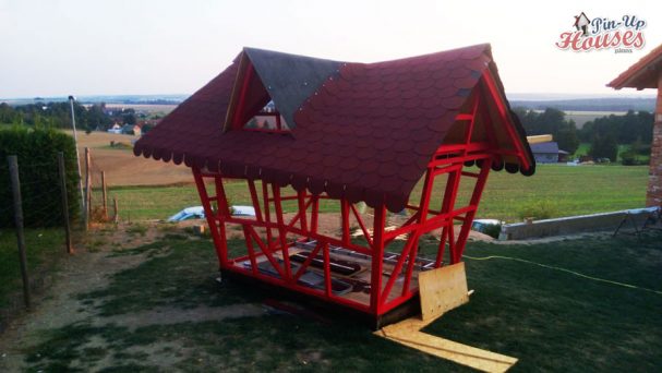 roof sheathing DIY wooden house pin-up houses