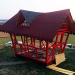 roof sheathing DIY wooden house