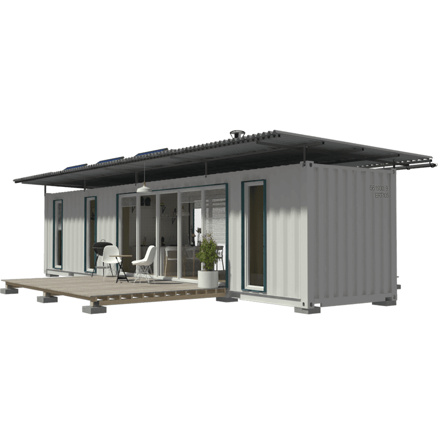 40ft Shipping Container House Floor Plans with 2 Bedrooms