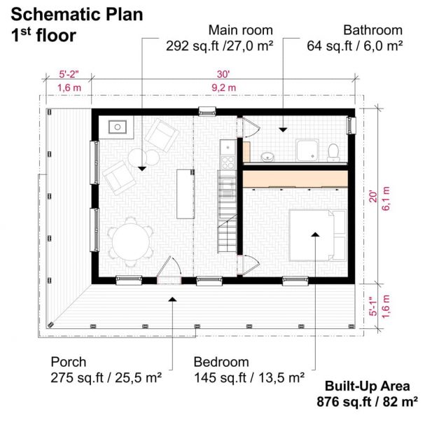 Small Cottage House Plans with Wrap Around Porch