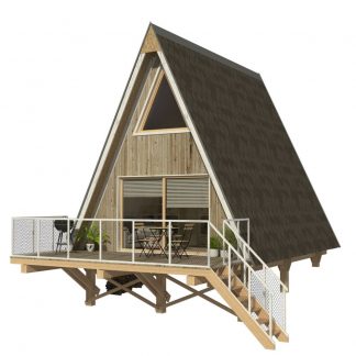 A-Frame Cabin Plans with Loft