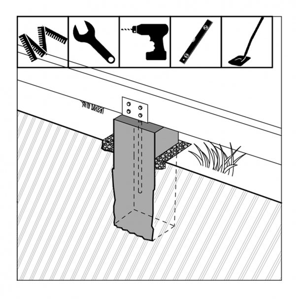 floor joist for DIY concrete foundation