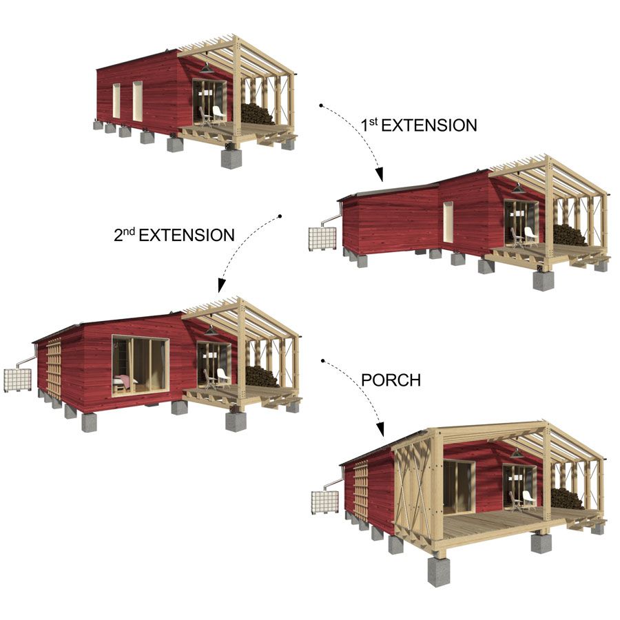 2 Bedroom Expandable House Plans