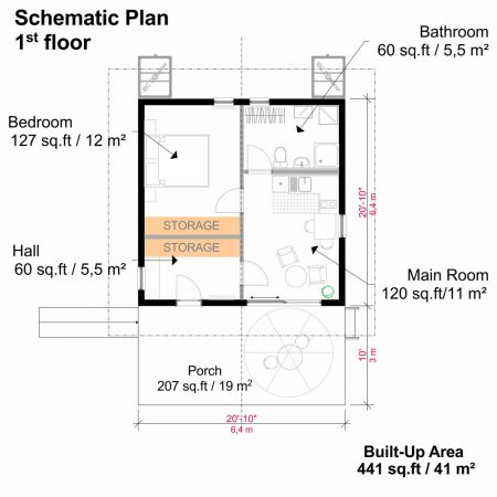 One Story Cottage House Plans