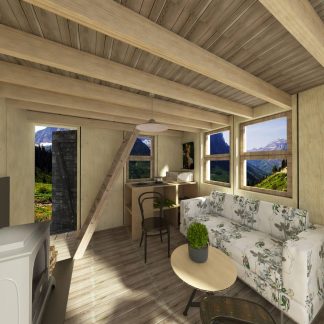 Small Cottage Plans with Loft and Porch