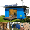 Off-grid 20’ shipping container home blueprints