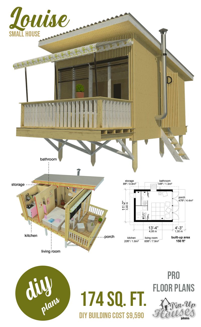 The 27 Best Small Cabin Plans Garden Shed Plans, Micro Cottages, Small 