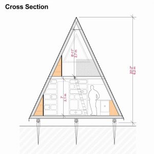 A-Frame Cabin Plans with Loft