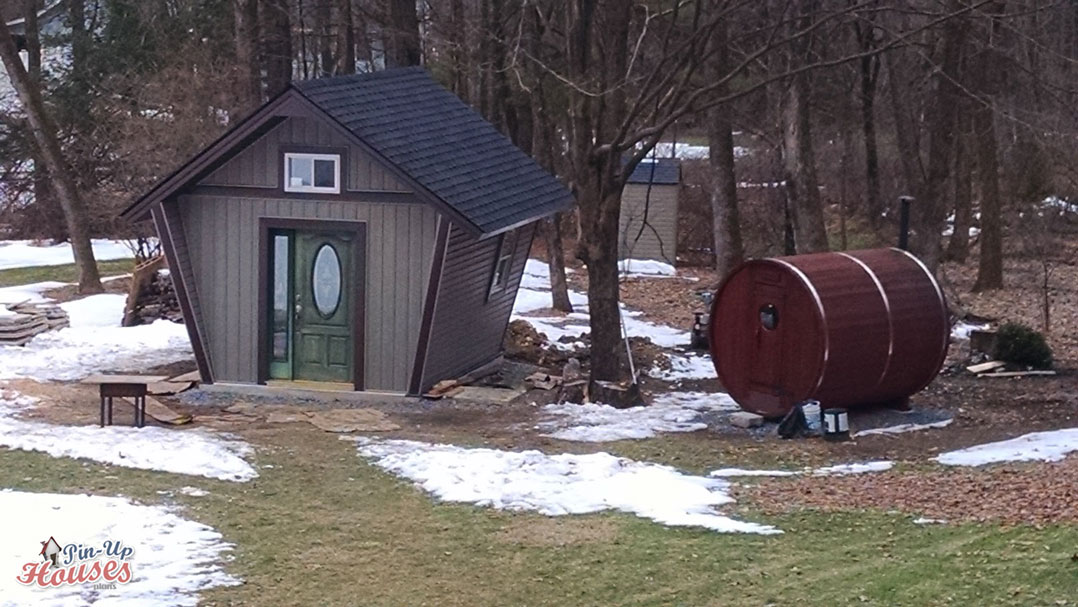 wood cabin exterior wall cladding