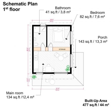 One Bedroom Cabin Plans