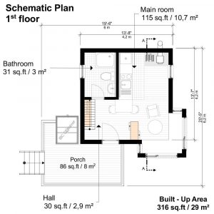 Cabin Plans on Stilts - Pin-Up Houses