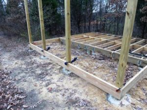 the front porch rim joists