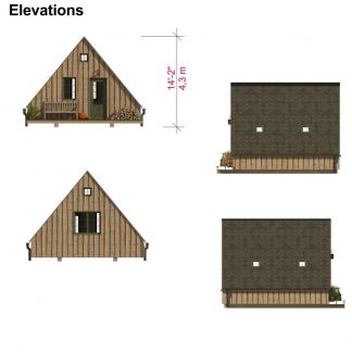 Camp Cabin Plans - Complete Set of Blueprints - Pin-Up Houses