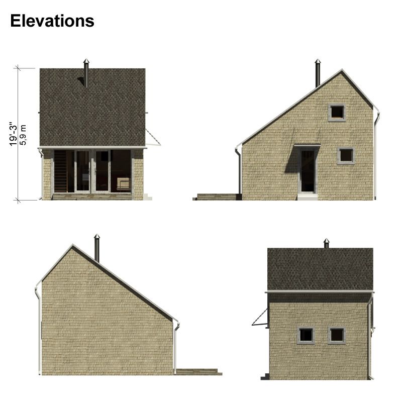 Colonial Salbox House Plans 