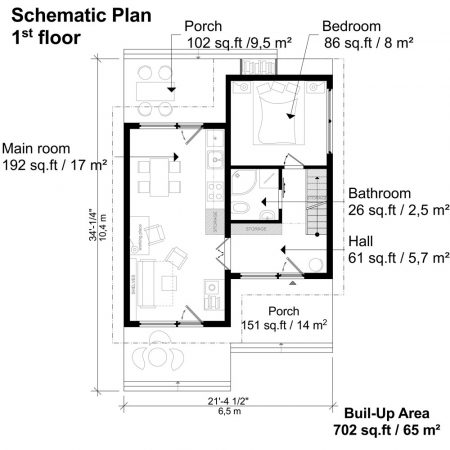 Compact Cabin Plans - Pin-Up Houses