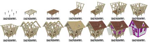 wooden playhouse for kids blueprints