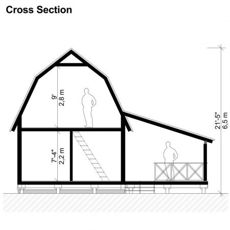 Gambrel Barn House Plans Oaklynn - Pin-Up Houses