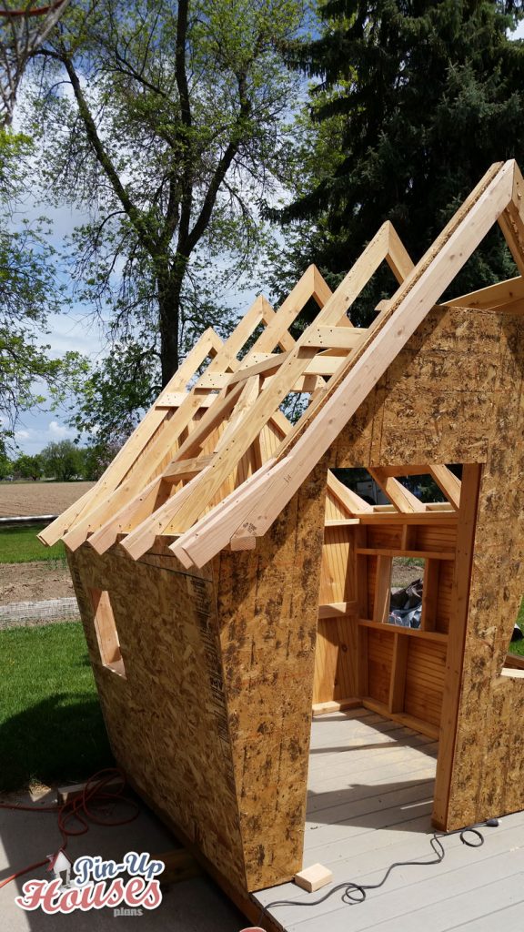 timber and OSB boards framing