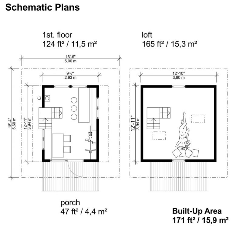 Pentagon Cabin Plans