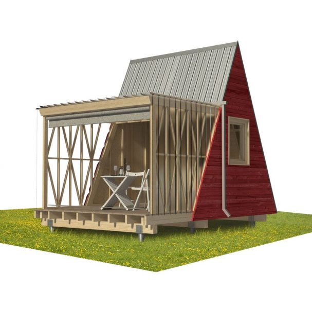 Tiny A-Frame Cabin Plans - Pin-Up Houses