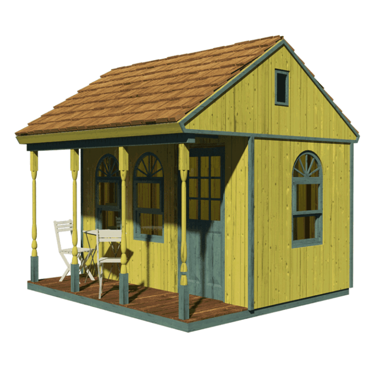 DIY Shed with Loft Building Plans / Blueprints