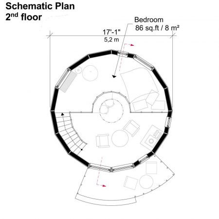 Two Story Round House Plans