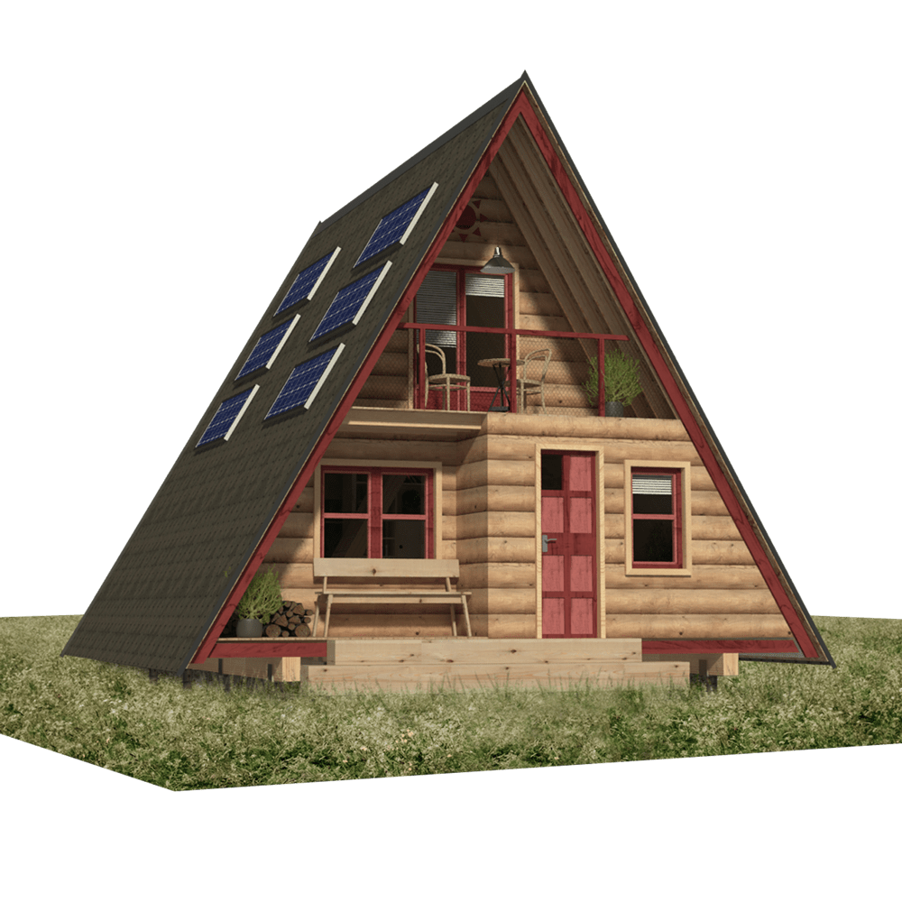 a-frame cabin plans, step by step construction guide with blueprints
