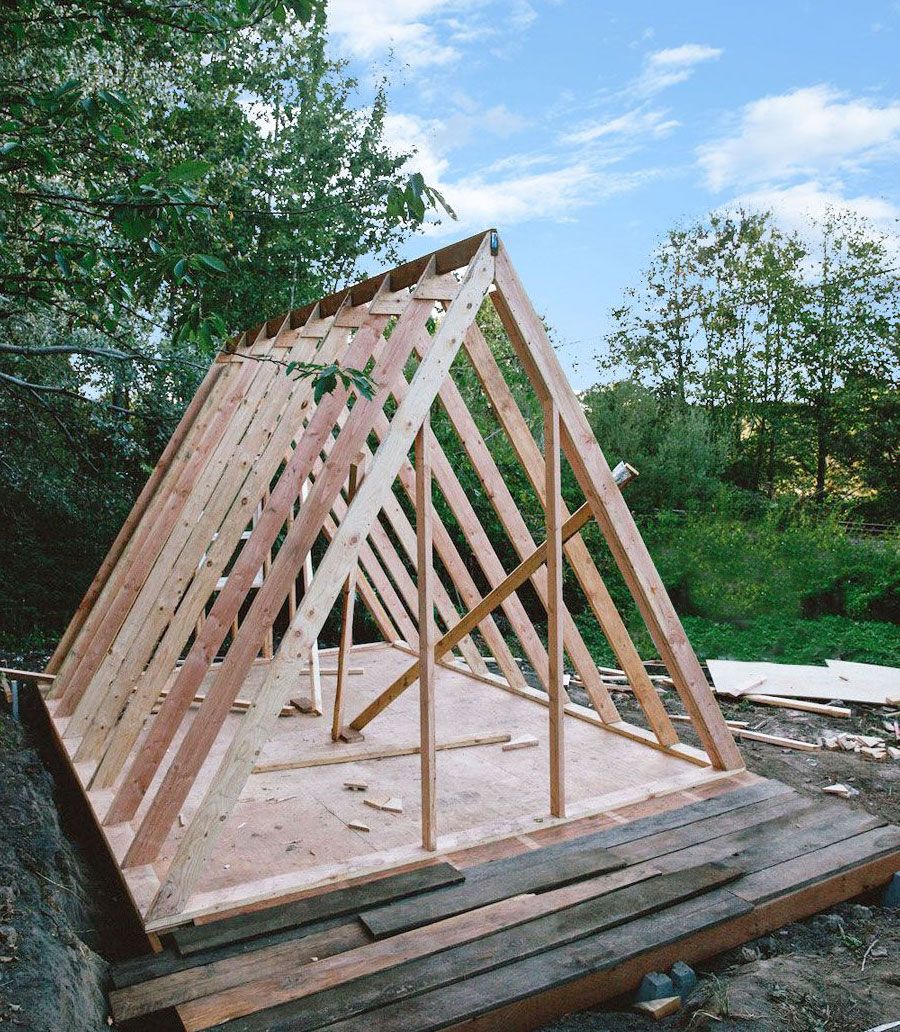 a-frame shed plans