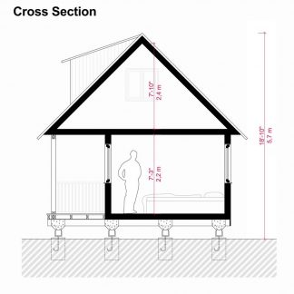 Small Cabin Plans with Loft and Porch