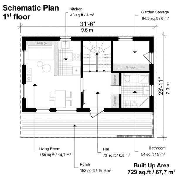 Small House Plans - Pin-Up Houses