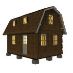 Small Gambrel Roof House Plans