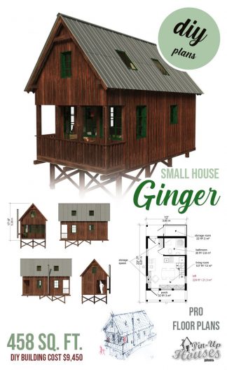 The 27 Best Small Cabin Plans (Garden Shed Plans, Micro Cottages, Small ...