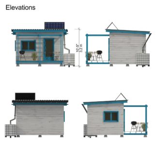 Small Off-Grid Cabin Plans- Pin-Up Houses