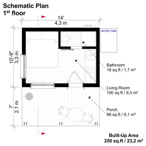 Small Off-Grid Cabin Plans- Pin-Up Houses