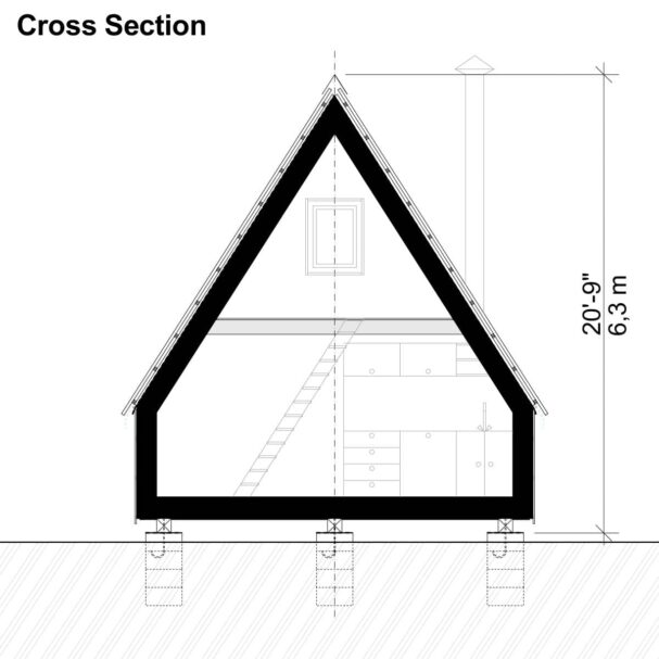 A-Frame Weekender Cabin Plans