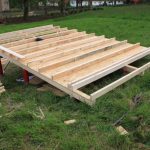 wood cabin floor construction process
