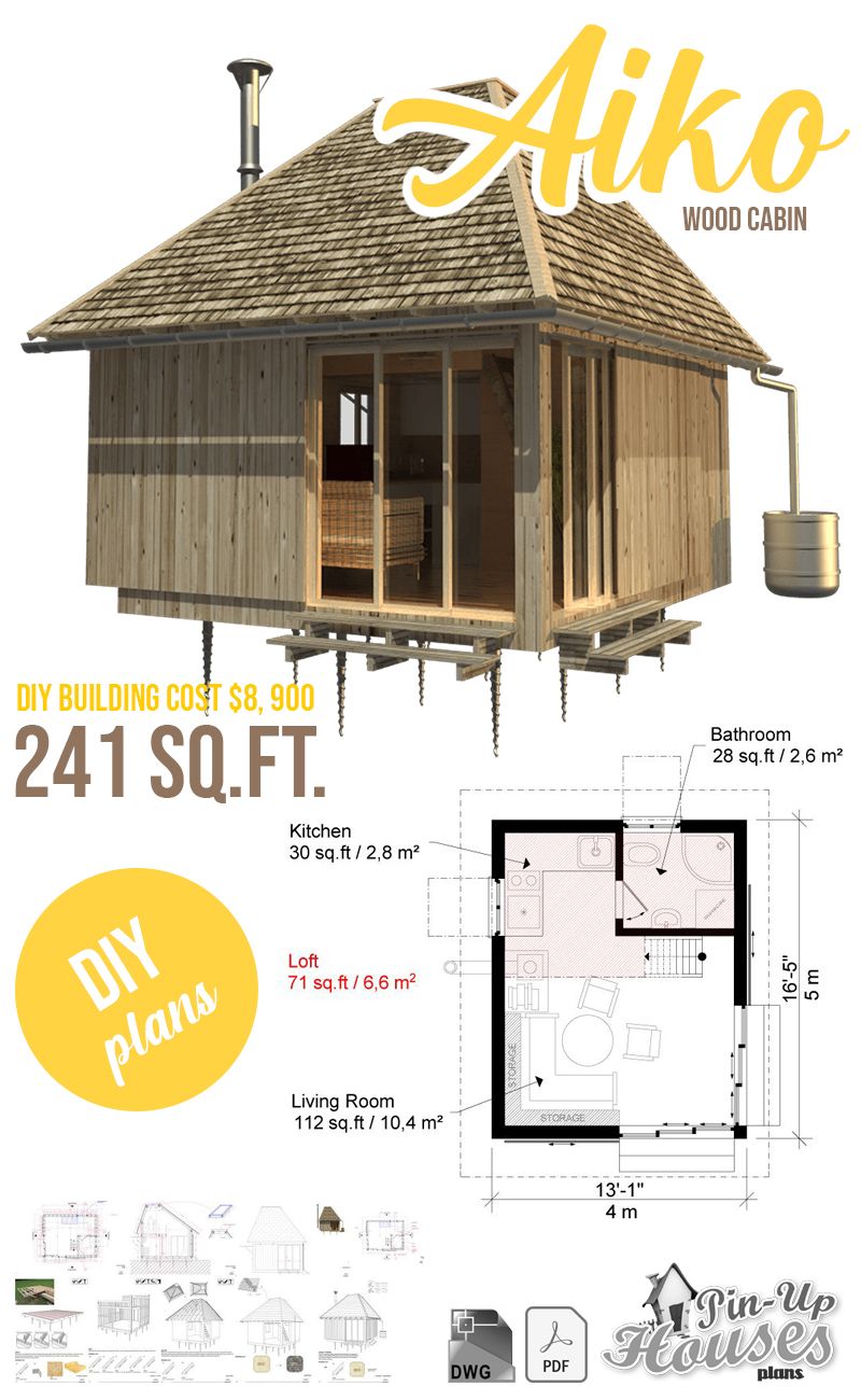 The 27 Best Small Cabin Plans Garden Shed Plans, Micro Cottages, Small 